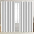 thumbnail image 1 of ANMINY 2 Pcs Blackout Curtain Panels Solid Color Space Room Divider Screen Partition Fabric, 96"x120", White, 1 of 7
