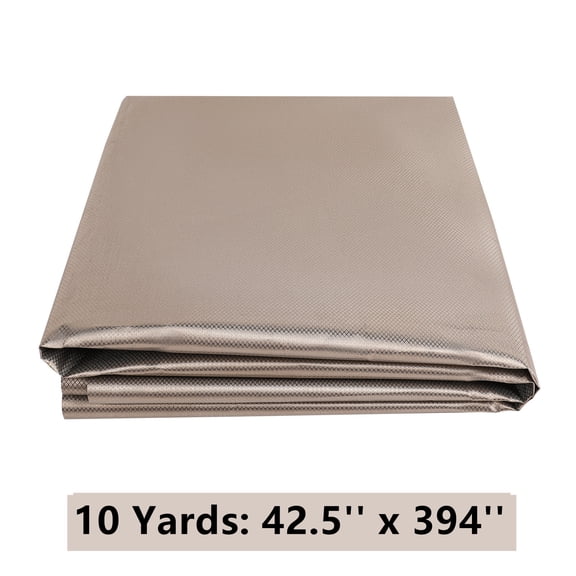 ANMINY Copper Fabric Nickel Faraday Fabric 42.5" x 10 Yards EMF RFID RF EMI Radiation Shielding Signal Block Protector, Silver