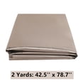 thumbnail image 1 of ANMINY Copper Fabric Nickel Faraday Fabric 42.5" x 2 Yards EMF RFID RF EMI Radiation Shielding Signal Block Protector, Silver, 1 of 8
