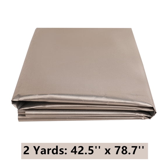 ANMINY Copper Fabric Nickel Faraday Fabric 42.5" x 2 Yards EMF RFID RF EMI Radiation Shielding Signal Block Protector, Silver
