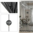 thumbnail image 1 of ANMINY Crystal Beads Door Curtain Room Divider Curtains String Tassel Room Decor for Window Door Wall Screen, Black, 1 of 4