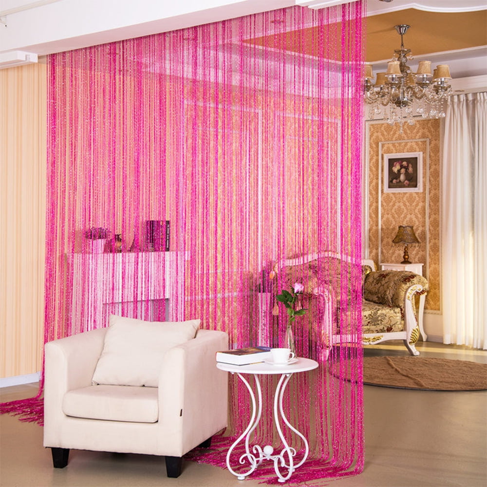 ANMINY Decorative Door String Curtain Fringe Wall Panel Tassels Room ...