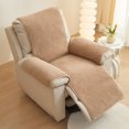 thumbnail image 1 of ANMINY Fleece Recliner Cover, Ultra-Soft Lambswool-Like Polyester Chair Protector with Non-Slip Silicone Particles, Machine Washable, Pet & Stain Resistant Furniture Cover, Brown, 1 of 8