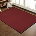 thumbnail image 1 of ANMINY Front Doormat Entrance Shoe Mat Waterproof PVC Non Slip Rug Outdoor Indoor,31"x47" Burgundy, 1 of 11