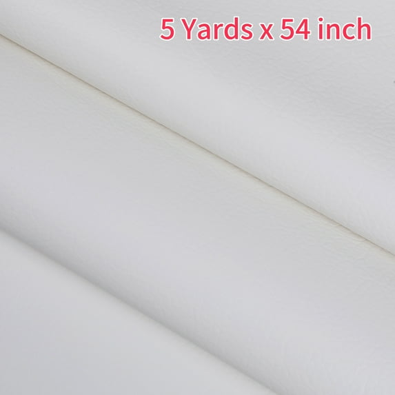 ANMINY Litchi Pattern Faux Leather Fabric, 5 Yards, 55in Wide Upholstery Leather for Headboard, Wall Decor, Sofa, Crafts, Sewing, Wallets, Handbags