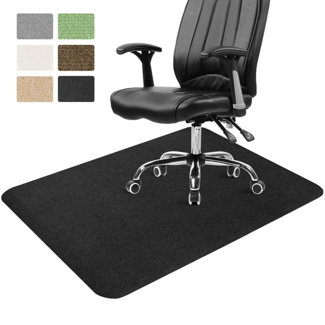 ANMINY Office Chair Mat for Hardwood Floor 36" x 48" Desk Chair Mat Non-Slip Home Office Protector in Living Room Study Office, Black