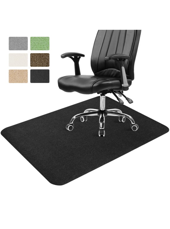 ANMINY Office Chair Mat for Hardwood Floor 36" x 48" Desk Chair Mat for Carpet Non-Slip Home Office Protector in Living Room Study Office, Black