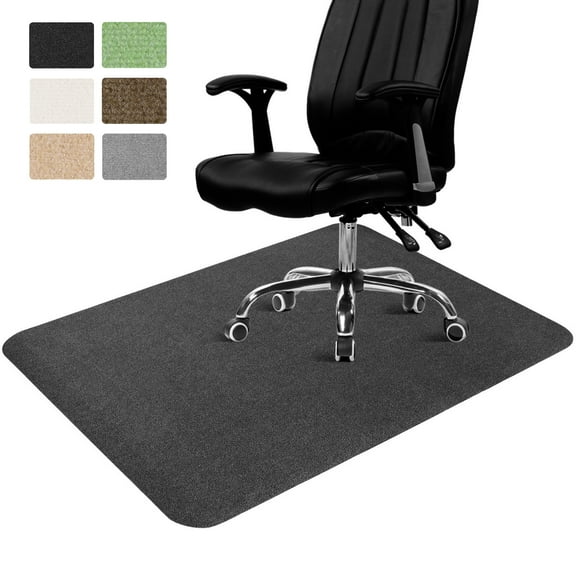 ANMINY Office Chair Mat for Hardwood Floor 36" x 48" Desk Chair Mat Non-Slip Home Office Protector in Living Room Study Office, Dark Gray