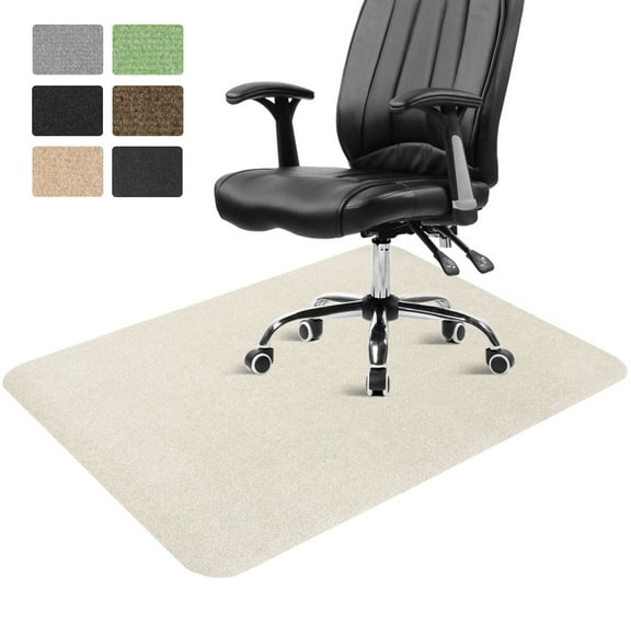 ANMINY Office Chair Mat for Hardwood Floor 36" x 55" Desk Chair Mat Non-Slip Home Office Protector in Living Room Study Office, Beige