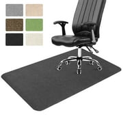 ANMINY Office Chair Mat for Hardwood Floor 36" x 55" Desk Chair Mat for Carpet Non-Slip Home Office Protector in Living Room Study Office, Dark Gray