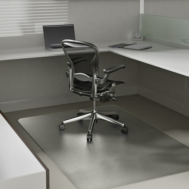 ANMINY Office Chair Mat for Hardwood Floor 46 x 60 PVC Desk Chair Mat Non Slip Home Office Protector in Living Room Study Office