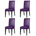thumbnail image 1 of ANMINY PU Faux Leather Short Dining Room Chair Seat Cover Slipcovers, Wedding Party Banquet Decoration, 1 of 5