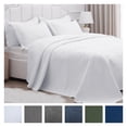 thumbnail image 1 of ANMINY 3 Piece Luxurious White Hypoallergenic Quilt Bedding Set, Queen, 1 of 10