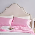 thumbnail image 1 of ANMINY Satin Pillowcase Set of 2 Standard Silk Bedding Pillowcases 40" x 20" Pillow Cover, Light Pink, 1 of 6