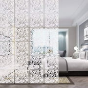 ANMINY 24 pcs Hanging Room Divider 15 x 15 PVC Screen Panels Living Room Bedroom Office Art, 0.7 Thick