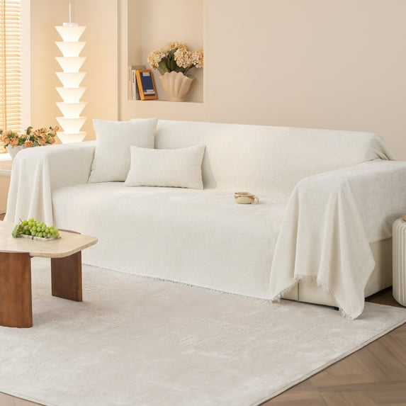 ANMINY Sofa Cushion Cover Stretch Couch Seat Slipcover Furniture Protector 3 Seater