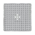 thumbnail image 1 of ANMINY Square Bath Shower Tub Mat 21 x 21 in Non-Slip Stall Mat with Suction Cups with Drain Holes, 1 of 4