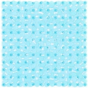 ANMINY Square Bath Shower Tub Mat 21 x 21 in Non-Slip Stall Mat with Suction Cups with Drain Holes