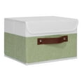ANMINY Storage Boxes with Lids Washable Decorative Storage Bins Basket