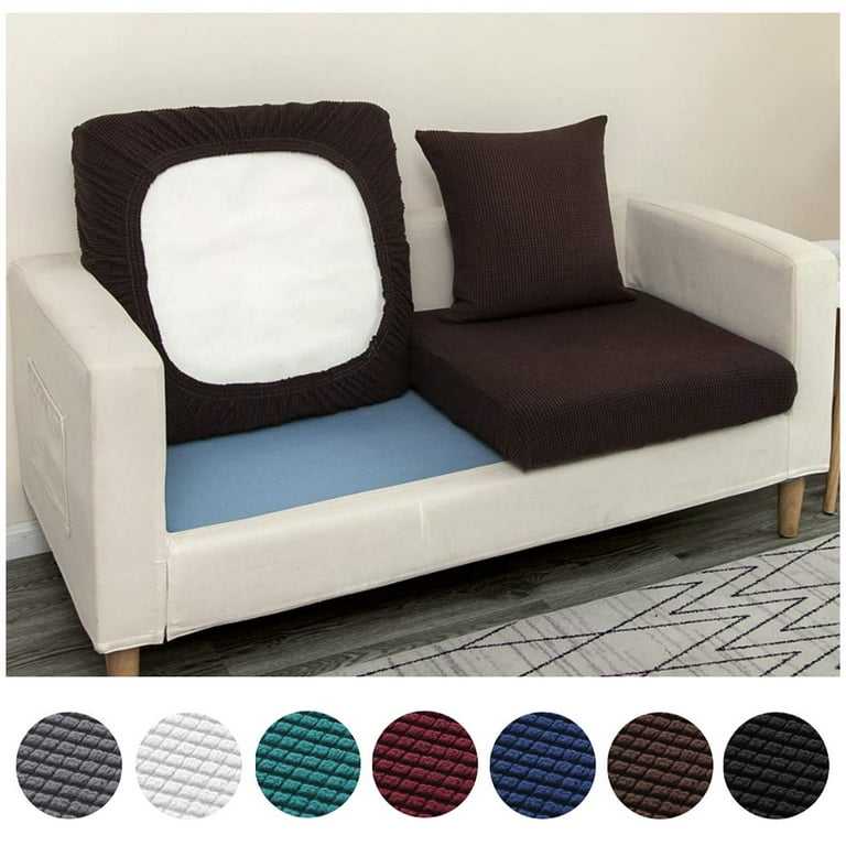 Stretch Chair Sofa Seat Cushion Cover Slipcover Furniture Protect Elastic  Bottom