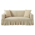 thumbnail image 1 of ANMINY Stretchy Slipcovers Lattice Sofa Covers All-Inclusive Pleated Ruffled Skirt Protector, 1 of 7