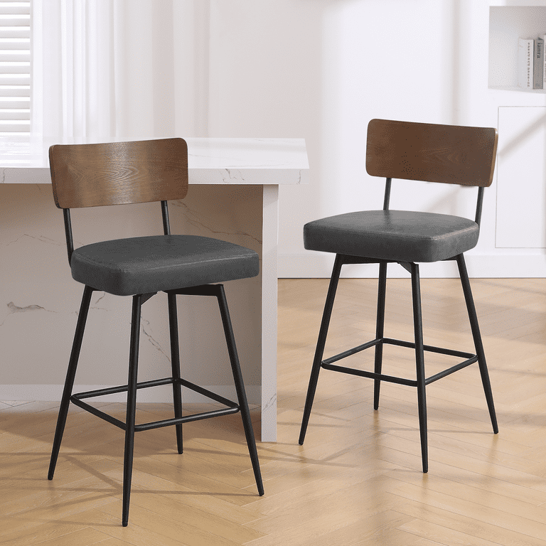 ANMINY Swivel Bar Stools Set of 2, 29