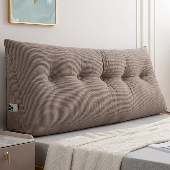 ANMINY Triangle Headboard Pillow Full Filling Backrest Positioning Support Wedge Pillow