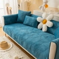 thumbnail image 1 of ANMINY Velvet Couch Cover Quilted Velvet Embossed Leaf Pattern Sofa Cover, Machine Washable Couch Protector for Pets & Kids, 1 of 6