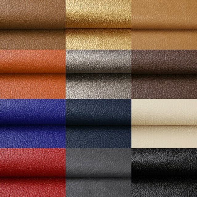 ANMINY Vinyl Faux Leather Fabric Pleather Upholstery 54in Wide, 1 Yard ...