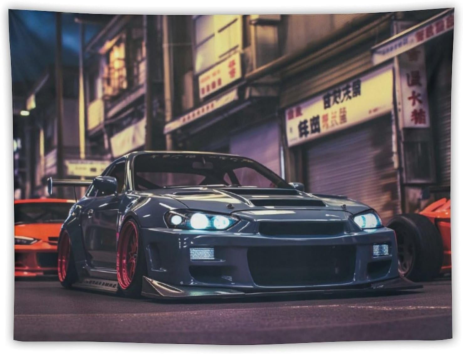 ANMOGID Car Tapestry Home Decor, R35 JDM Car Theme Tapestries for ...
