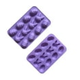 ANMUYUM Easter Bunny Eggs Chocolate Cake Soap Baking Ice Tray Mould,Ice