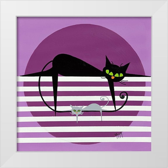ANNA 12x12 White Modern Wood Framed Museum Art Print Titled - Les Pachas