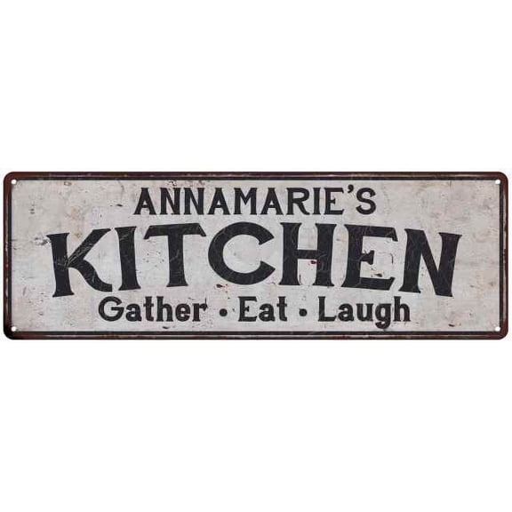ANNAMARIE's Kitchen Rustic Chic Decor Gift 6x18 Sign 106180051996