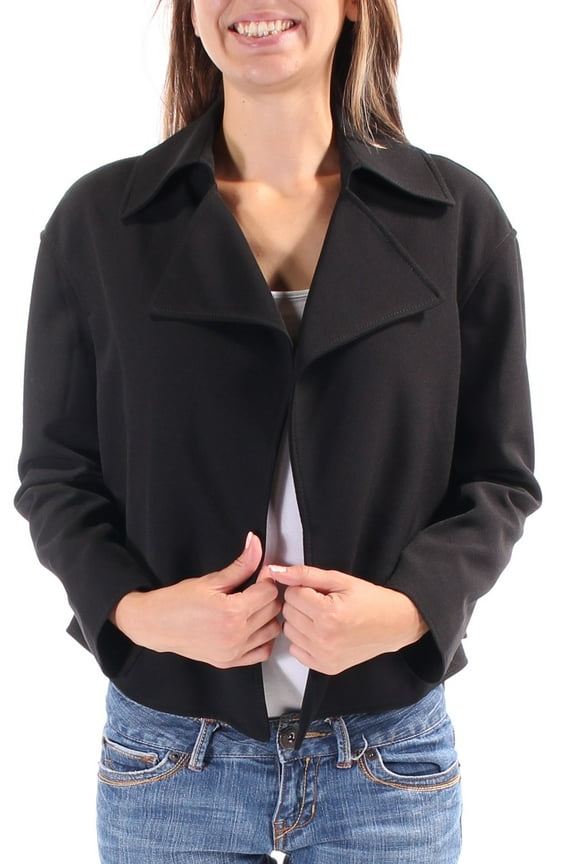 Womens Black Suit Wear To Work Jacket Size: 2