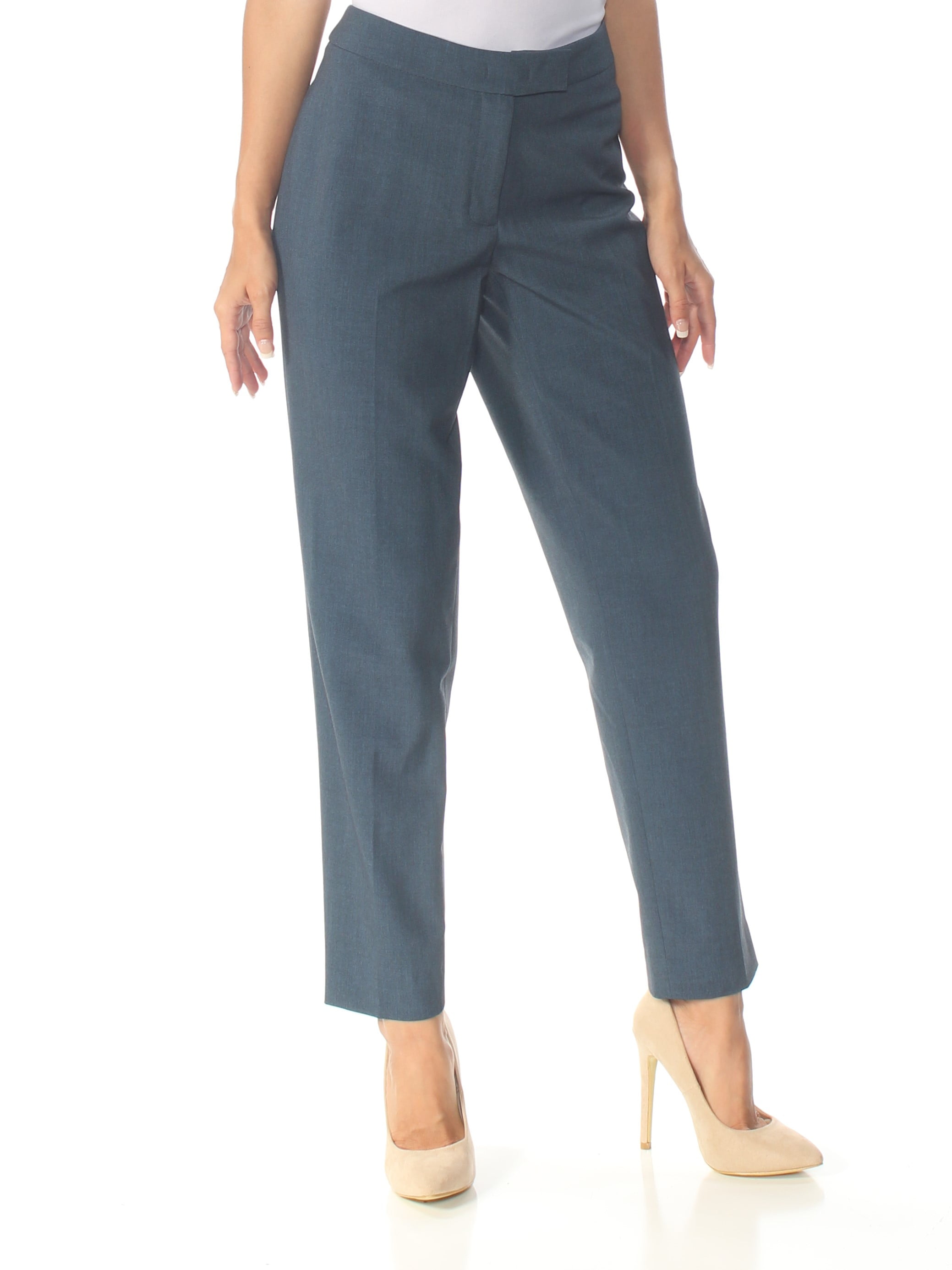 ANNE KLEIN 99 Womens New 1189 Navy Straight leg Wear To Work Pants 8 B B
