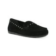 thumbnail image 1 of ANNE KLEIN Womens Black Comfort Studded Onit Round Toe Slip On Leather Moccasins Shoes 9.5, 1 of 4