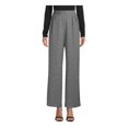 thumbnail image 1 of ANNE KLEIN Womens Black Herringbone Wide Leg Pants Size: XL, 1 of 2