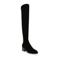 thumbnail image 1 of ANNE KLEIN Womens Black Padded Ainsley Almond Toe Block Heel Zip-Up Heeled Boots 6.5 M, 1 of 4