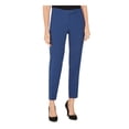 thumbnail image 1 of ANNE KLEIN Womens Blue Pinstripe Wear To Work Straight leg Pants 2, 1 of 4