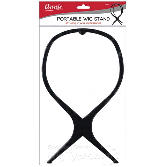 ANNIE 12 INCH PORTABLE WIG STAND- BLACK