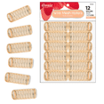 thumbnail image 1 of Annie Wire Mesh Rollers X-Large 1 1/2in, 12 Count Hair Curlers, Peach, 1 of 7