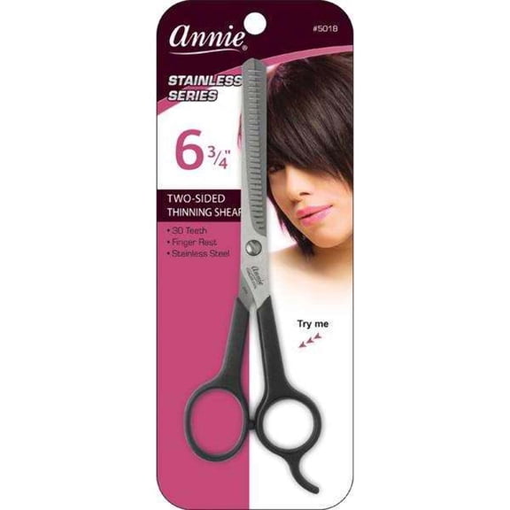 ANNIE - Stainless Series 6 3/4" Two-Sided Thinning Shear #5018
