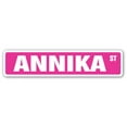 thumbnail image 1 of ANNIKA Street Sign Childrens Name Room Sign | Indoor/Outdoor |  18" Wide, 1 of 5
