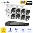 thumbnail image 1 of ANNKE 3K 8CH 8PCS Dual Light Cameras Wired Security System, Color&IR Night Vision, f/1.2 Super Aperture, 4in1 Output Signal, Microphone, IP67, AI 4K DVR, Smart Person/Vehicle Detection, NO HDD, 1 of 16