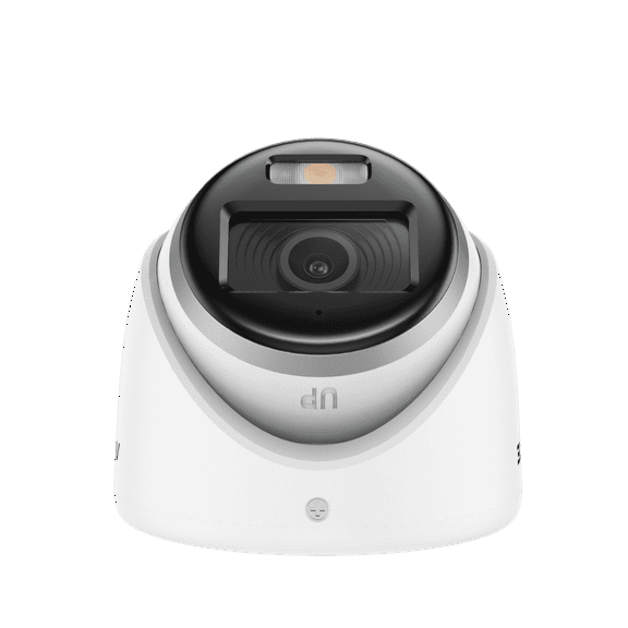 ANNKE 4IN1 3K HD Outdoor Security Turret Camera; Full Color Night Vision Outdoor Audio Recording, Built-In Microphone, IP67 Weatherproof, White