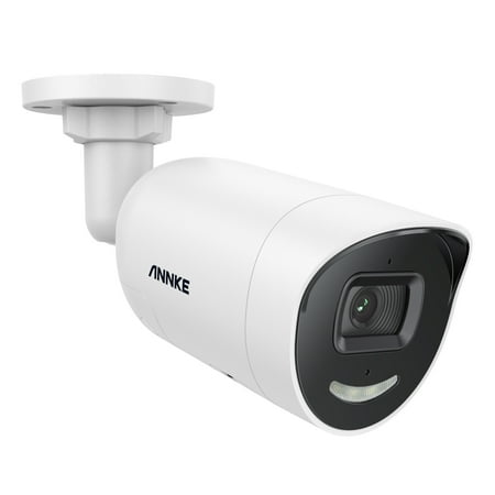ANNKE 4K 8 Channel Camera PoE Security System, 1/1.8'' BSI Sensor, f/1.6 Aperture, Siren & Strobe Alarm, 2CH 4K Decoding Capability, Human & Vehicle Detection, Perimeter Protection