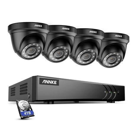 ANNKE 8 Channel 1080p Video Surveillance System with 4pcs 1080P HD Cameras,Motion Alert, Remote Access,4TB Hard Drive