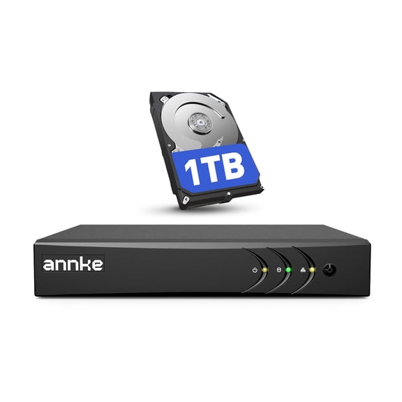 ANNKE 8 Channel 3K Lite 5-in-1 H.265+ Security DVR Video Recorder with 1TB Hard Drive, AI Human/Vehicle Detection