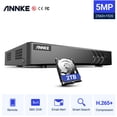 thumbnail image 1 of ANNKE 8CH 5MP Lite 5in1 HD TVI CVI AHD IP Security DVR Recorder H.265+ Video Recorde Email Alert Motion Detection Onvif 2.4 with 2T Hard Drive Disk, 1 of 9