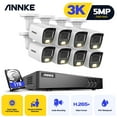 thumbnail image 1 of ANNKE 8CH 5MP Security Camera System, 3K AI DVR and 8x3K CCTV Camera with Dual Light, Human/Vehicle Detection, IP67, Color Night Vision, 1TB HDD, Audio/Mic, 1 of 14